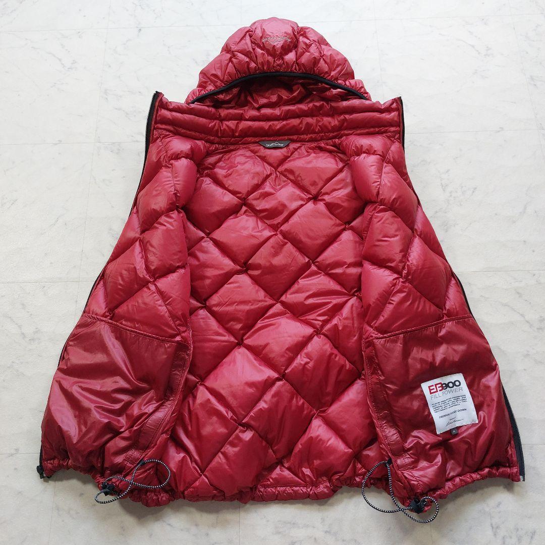 未使用級 高級グースダウン エディーバウアー ダウンベスト XL 赤