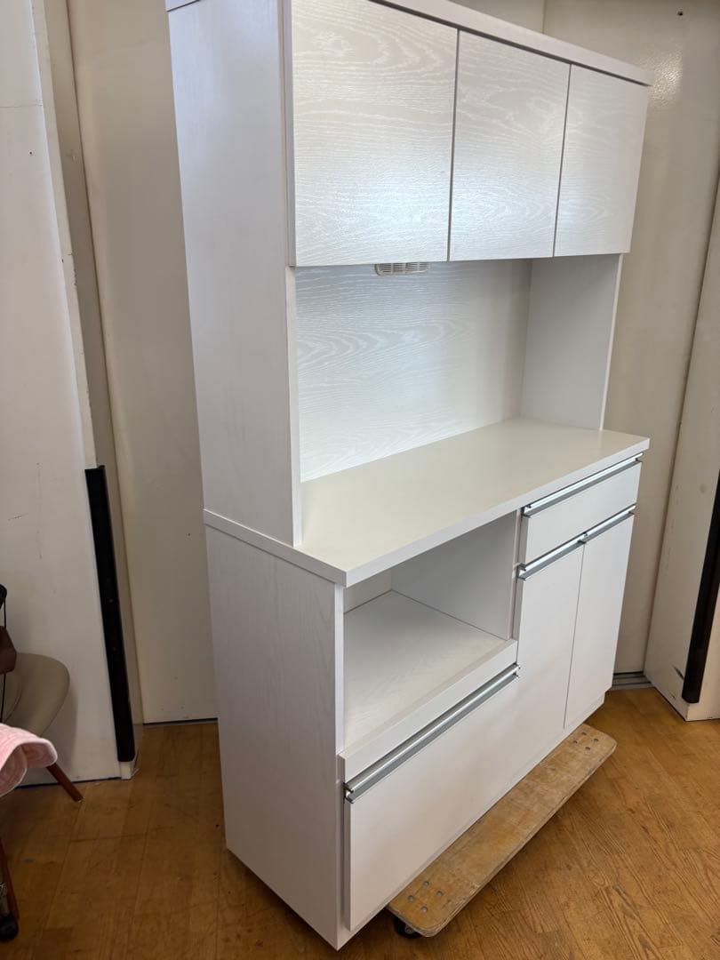 M064　アイクラフト製　レンジボード　カップボード　食器棚　幅1200ｍｍ