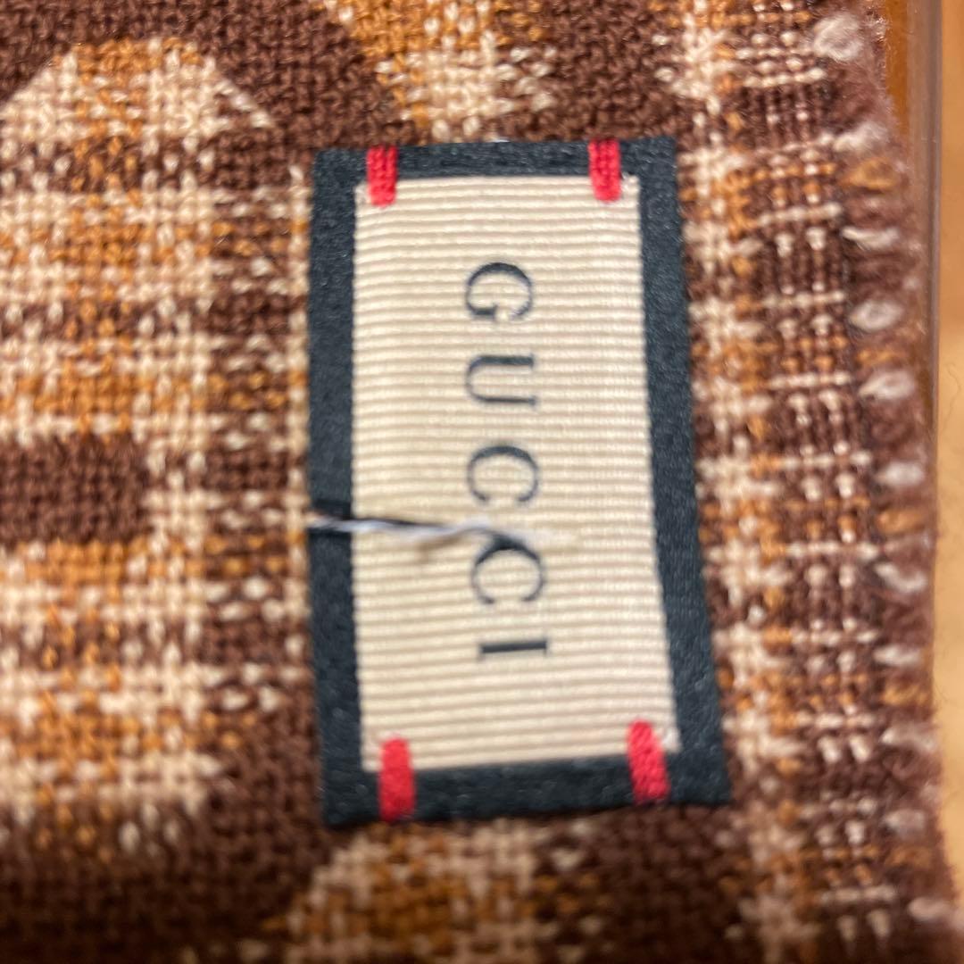 GUCCI GGロゴ マフラー ブラウン
