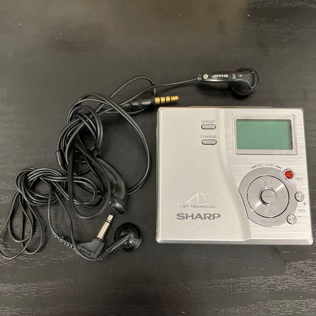 SHARP 1ビットポータブルMDレコーダー　MD-DR77