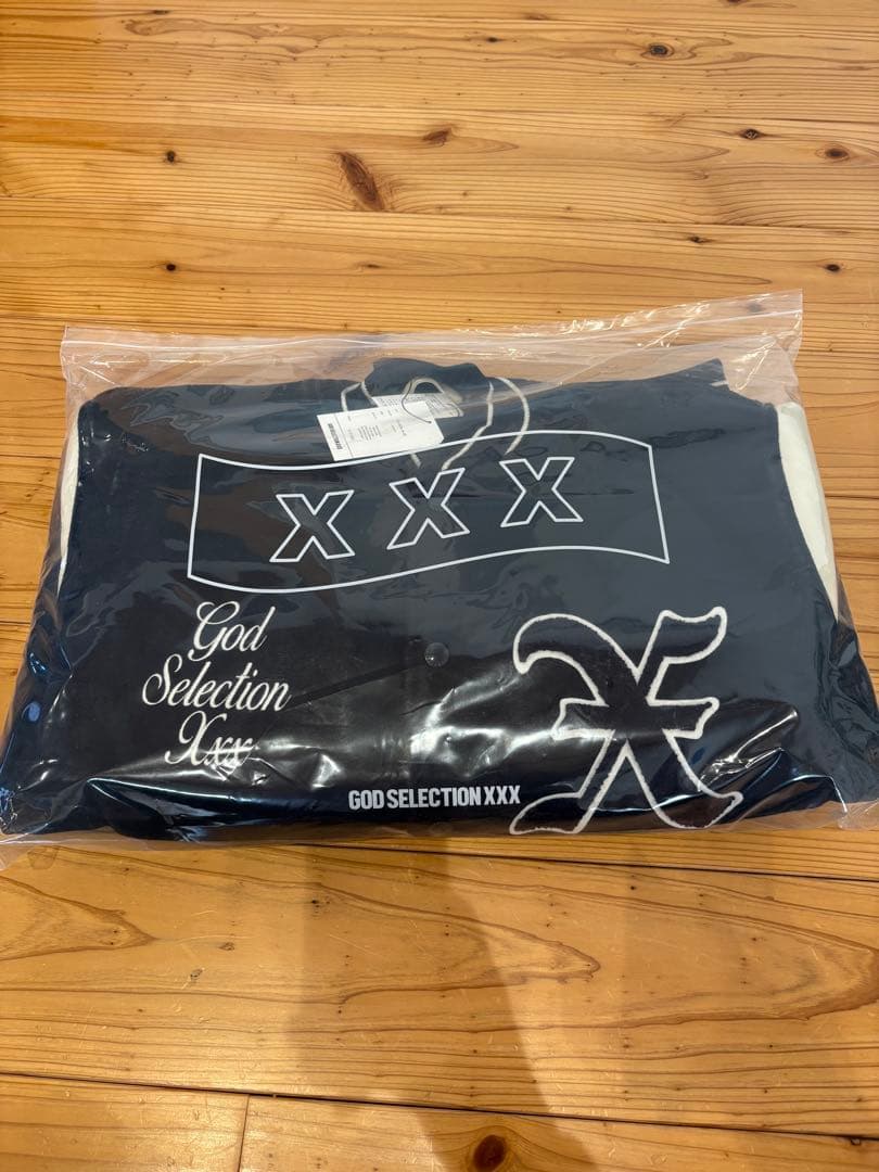 新品GOD SELECTION XXX スタジャン ネイビー L