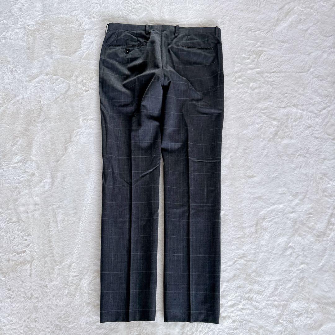 【スーツセレクト】スーツ 3ピース グレー ウィンドーペン Y6サイズ