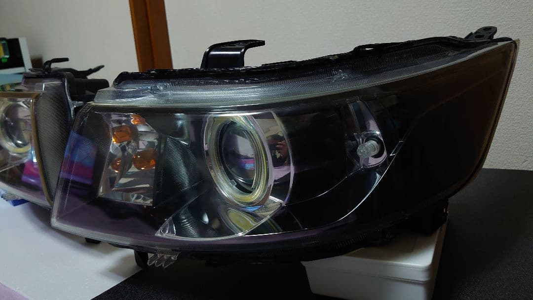 MH23S スティングレー ワンオフヘッドライト イカリング デビルアイ