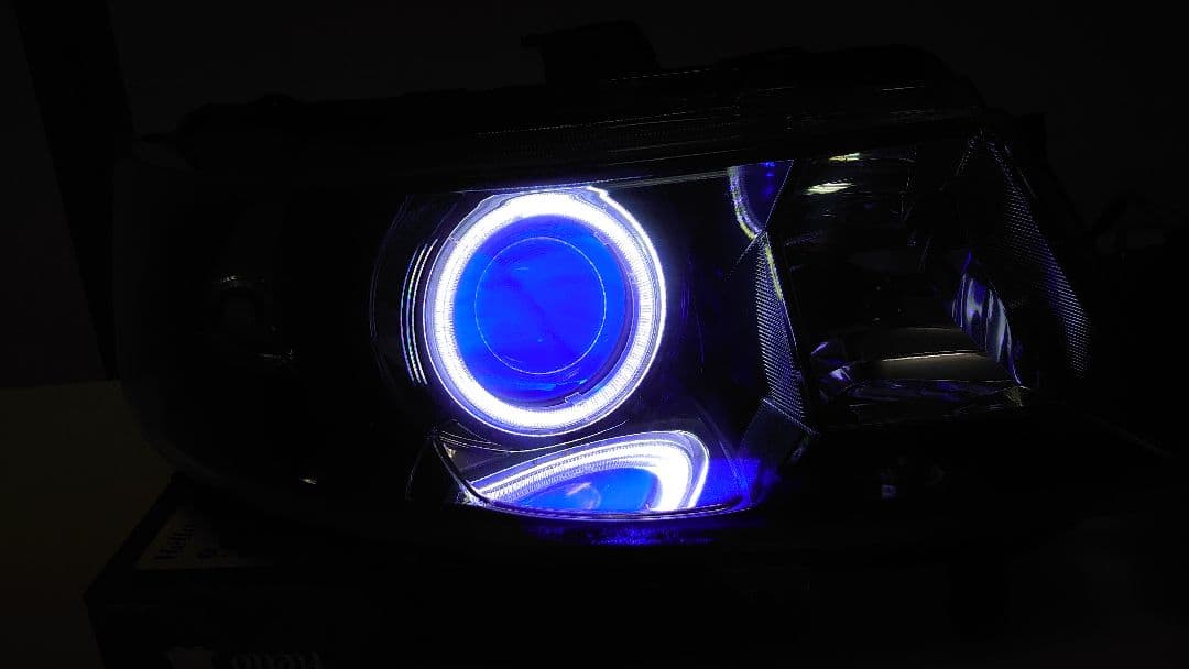 MH23S スティングレー ワンオフヘッドライト イカリング デビルアイ