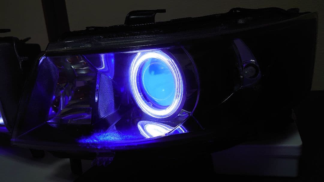 MH23S スティングレー ワンオフヘッドライト イカリング デビルアイ