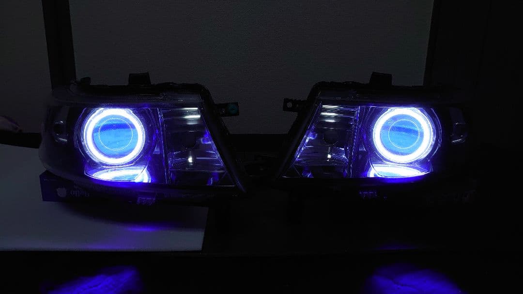 MH23S スティングレー ワンオフヘッドライト イカリング デビルアイ