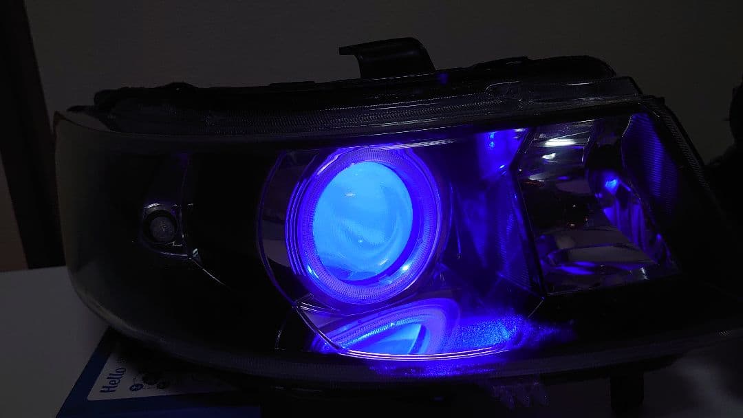 MH23S スティングレー ワンオフヘッドライト イカリング デビルアイ