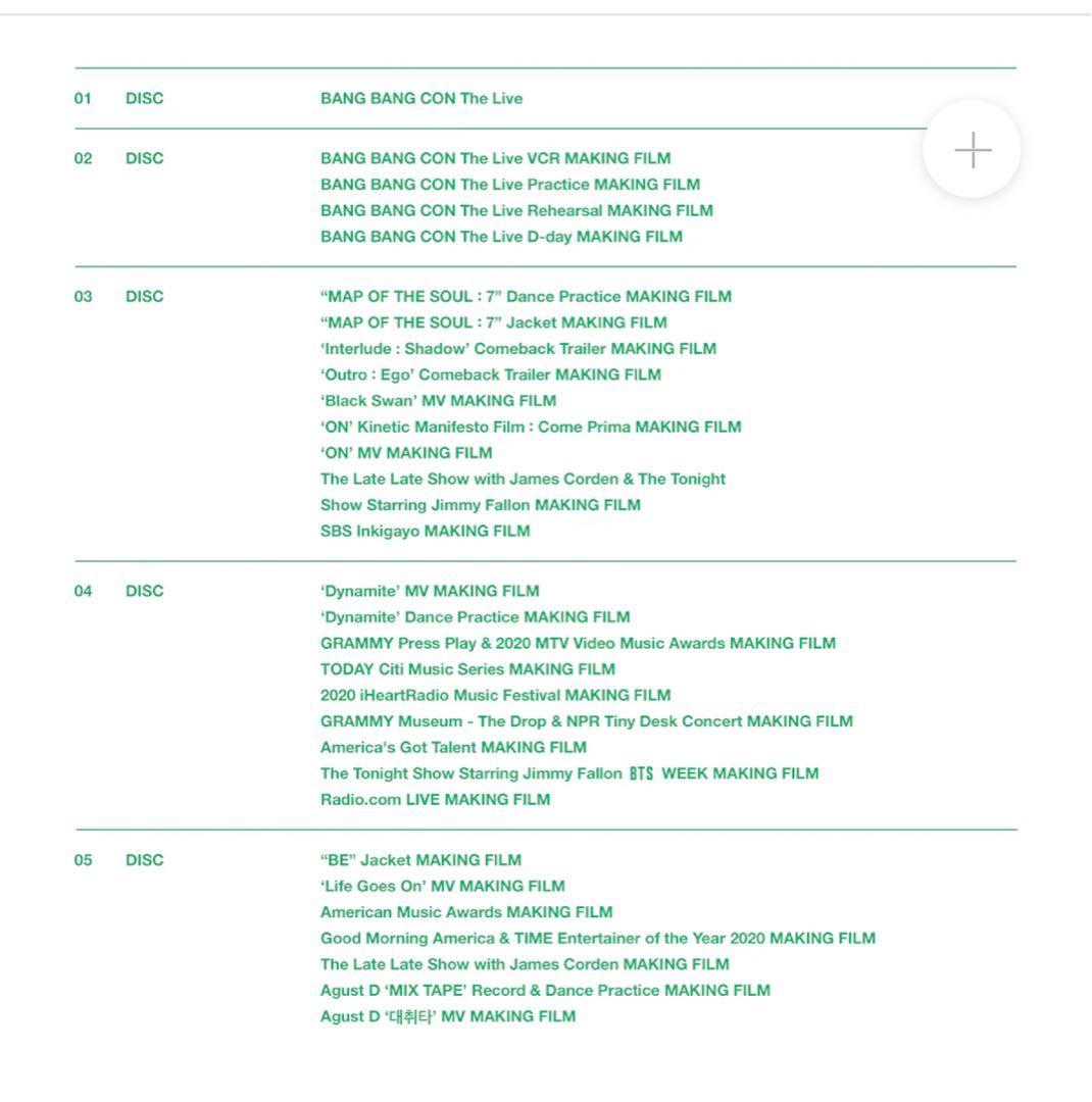 BTS MEMORIES OF 2020 DVD メモリーズ