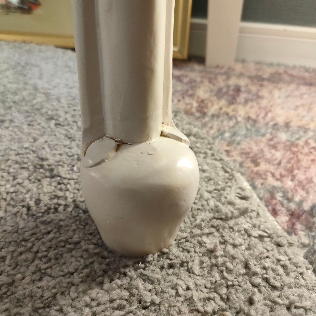 コンソールデスク アンティークホワイト 姫系家具 パイン材