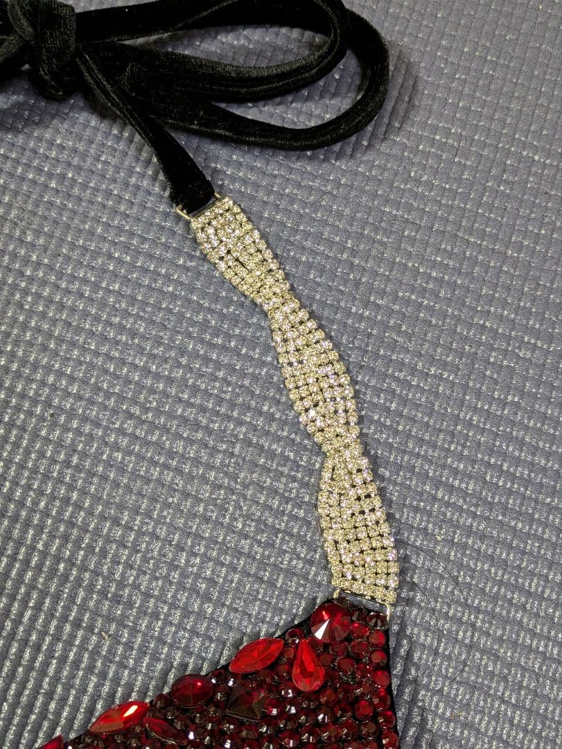 ボディフィットネス競技用コンテスト用ビキニ(黒・赤) APF JBBF等