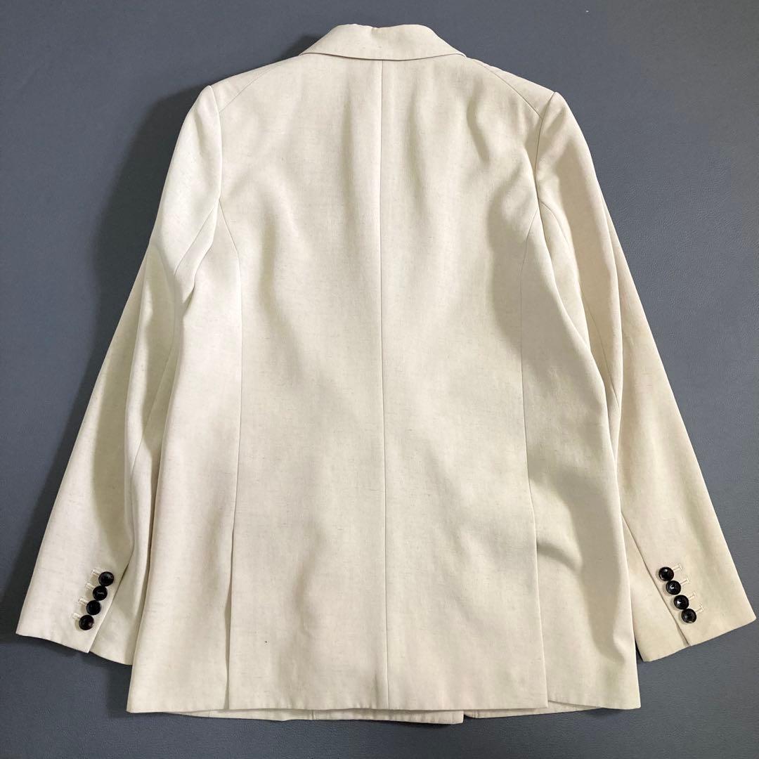 美品 プラージュ Plageエクリュ ダブルテーラードジャケット 38 ベージュ
