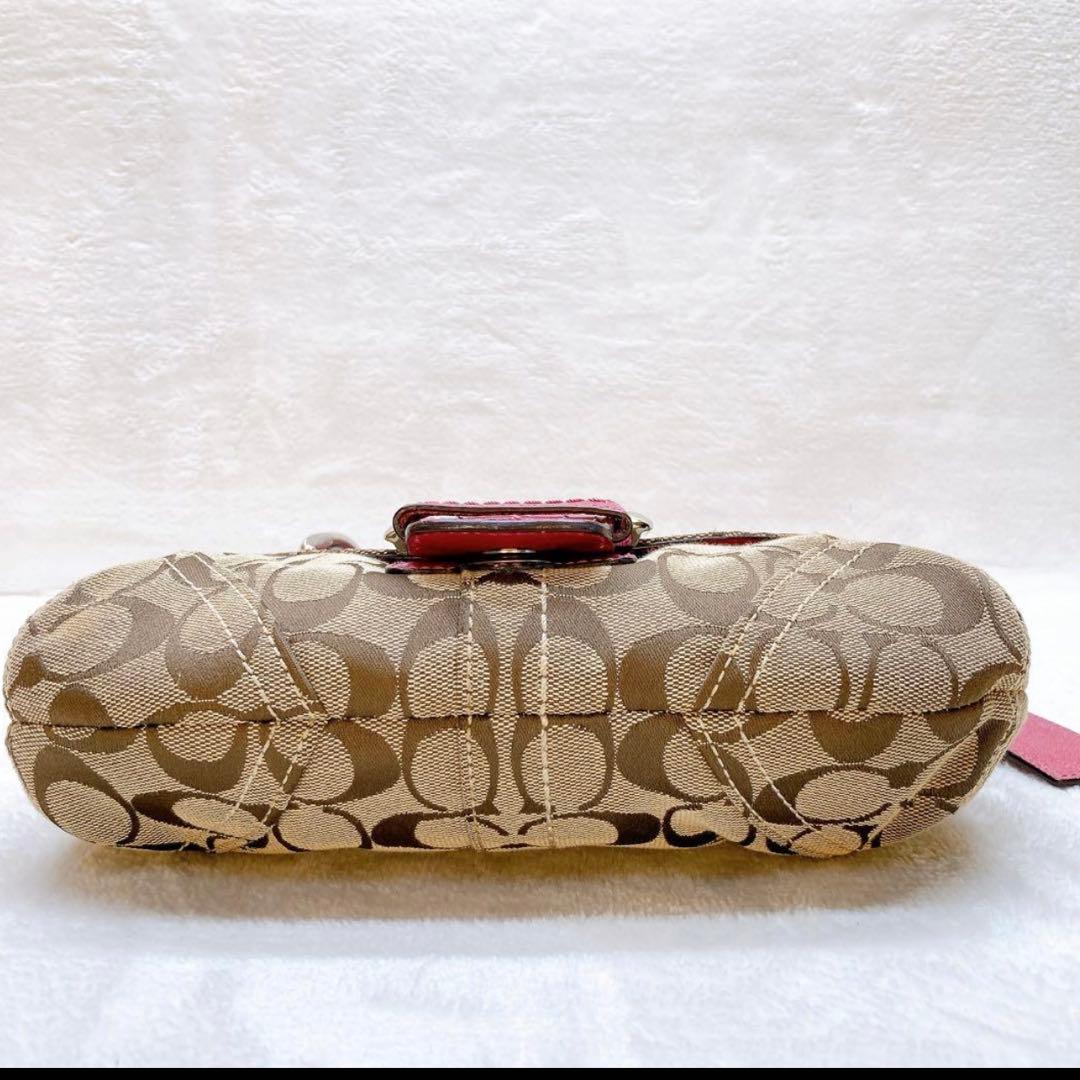 バッグ Coach Soho Signature Hobo Shoulder Pink