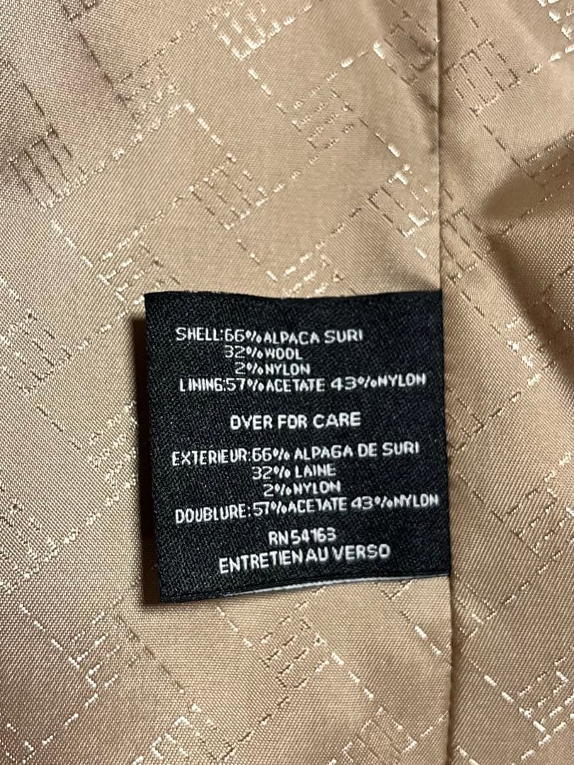 コールハーン　未使用　キャメル　アルパカコート　サイズ2