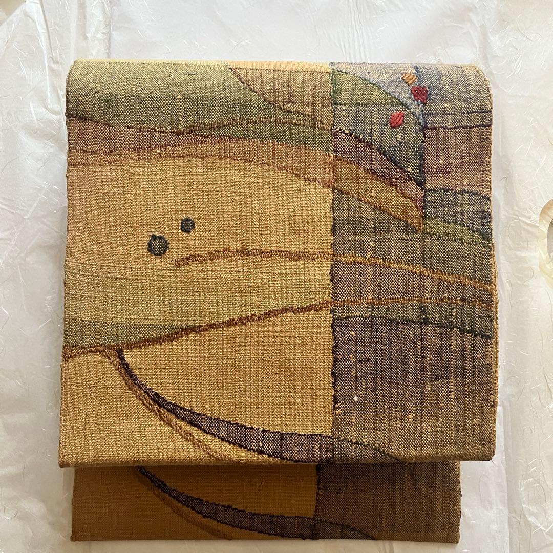 未使用　渡文　八寸名古屋帯　京都　西陣