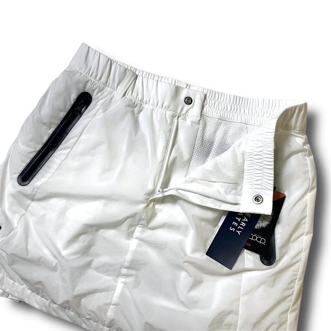 0 パーリーゲイツ 定価3万 快適高機能素材 ビッグロゴ ミニ スカート 白