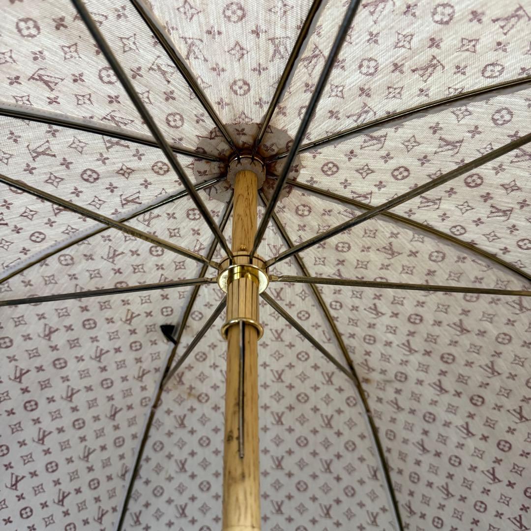 LOUISVUITTON ルイヴィトン モノグラム ピンクベージュ長傘