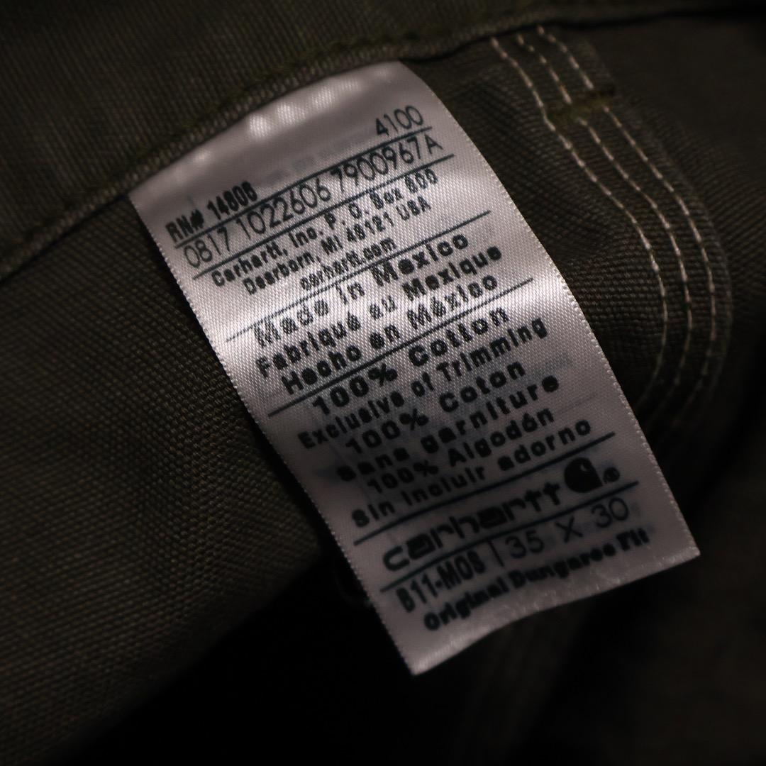 カーハート Carhartt B11 ウォッシュドダック ペインターパンツ モス