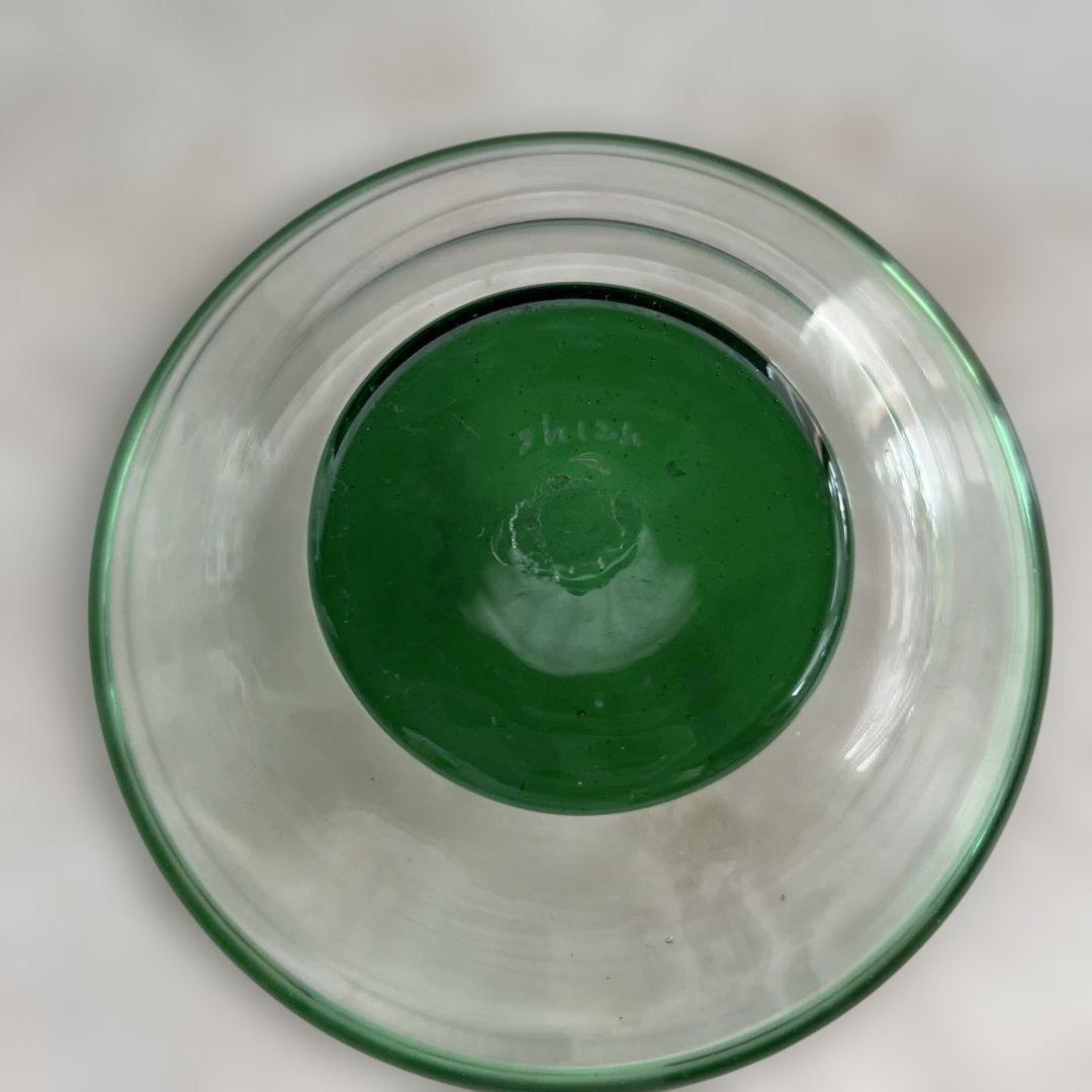 76.船木倭帆(shizu)吹きガラス　皿　6枚セット