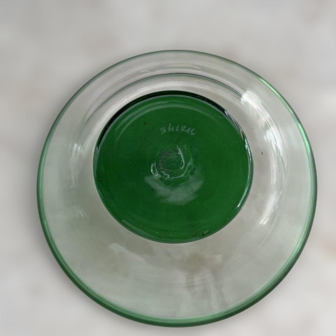 76.船木倭帆(shizu)吹きガラス　皿　6枚セット