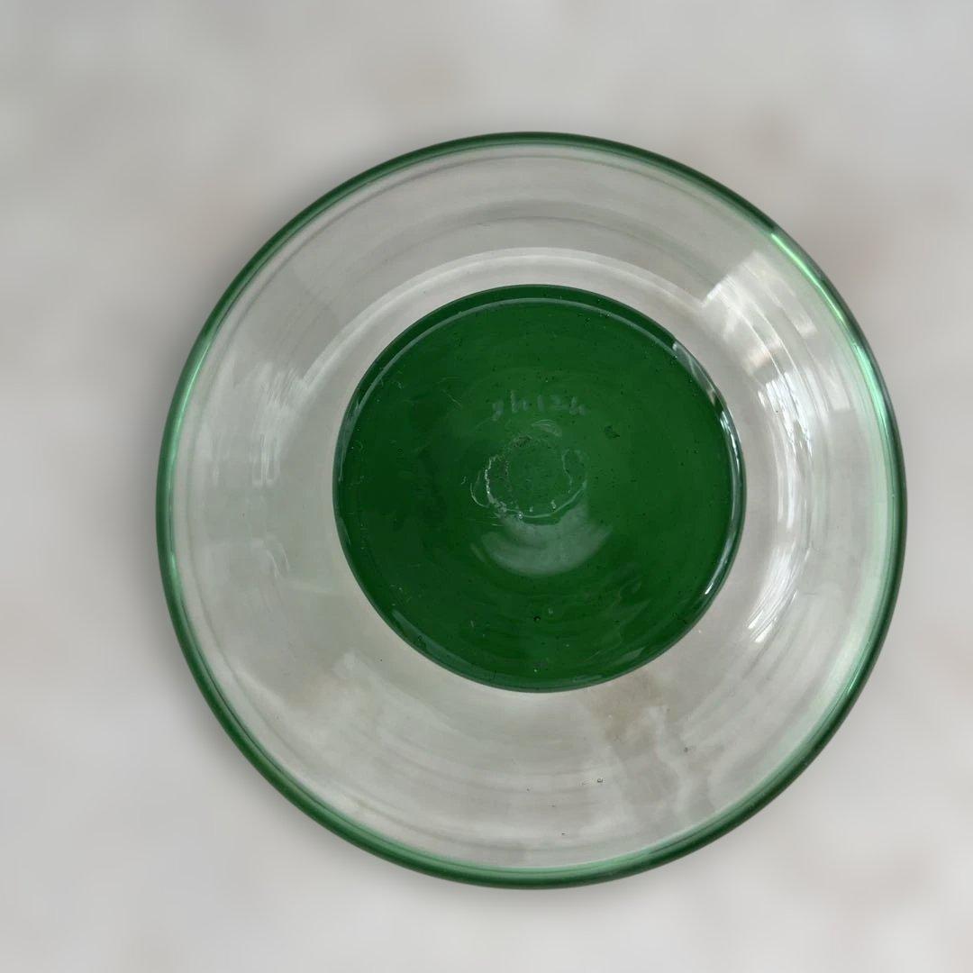 76.船木倭帆(shizu)吹きガラス　皿　6枚セット