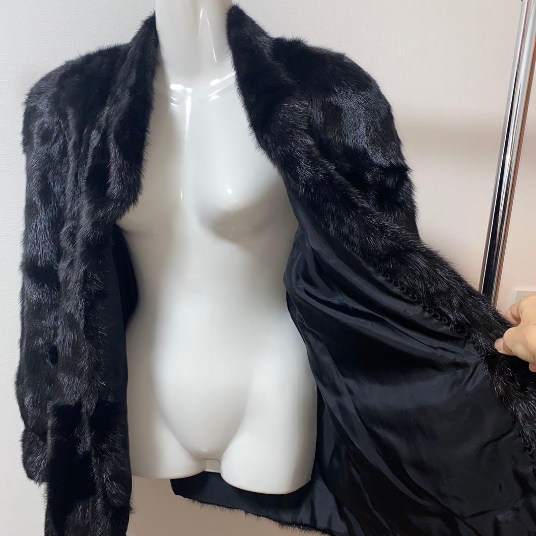 美品♡黒ミンクリアルファーコート