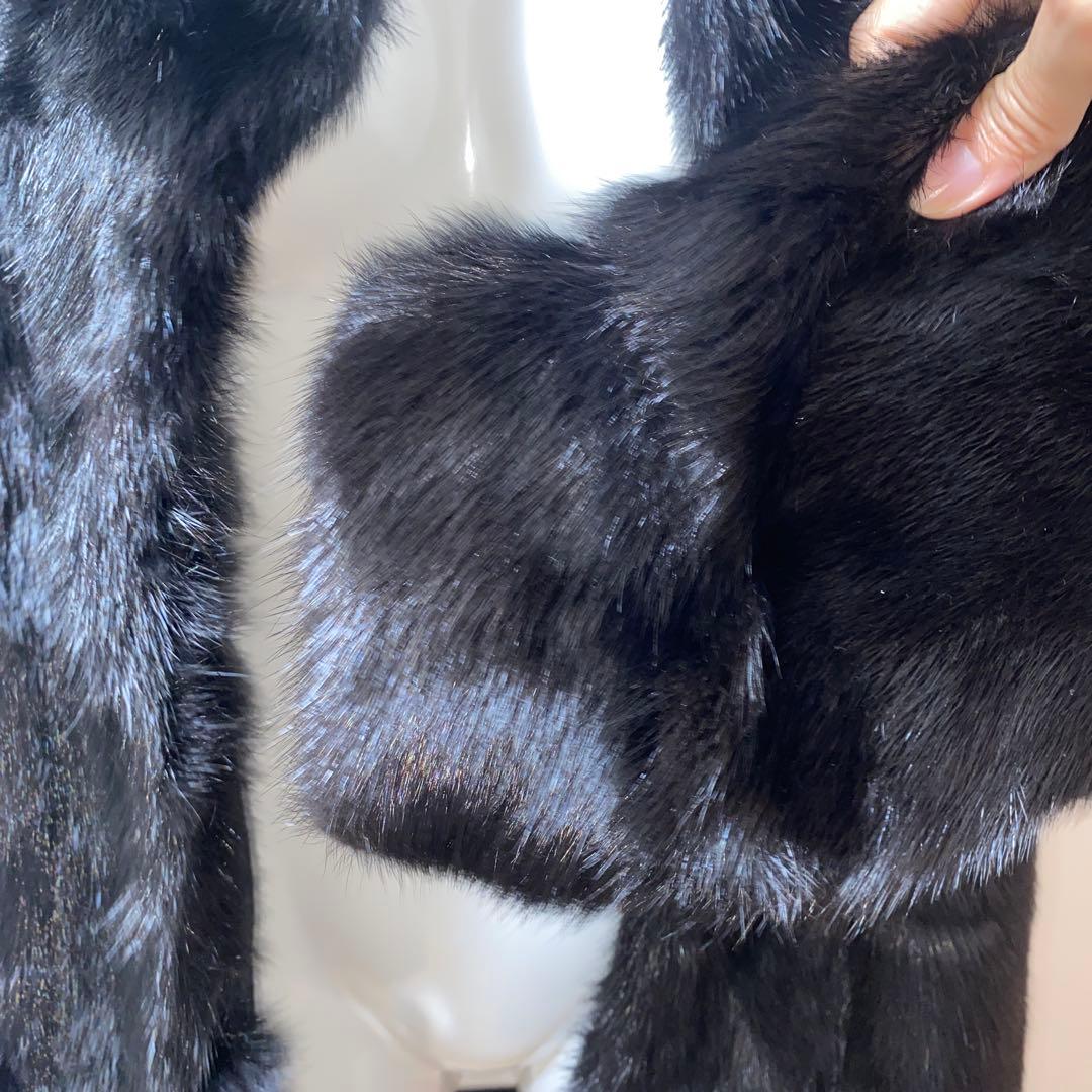 美品♡黒ミンクリアルファーコート