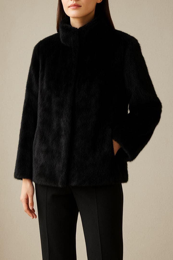 美品♡黒ミンクリアルファーコート