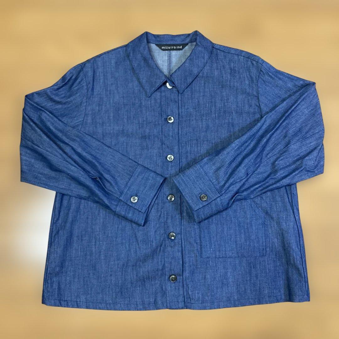 未使用【mizuiro ind/ミズイロインド】デニムジャケット