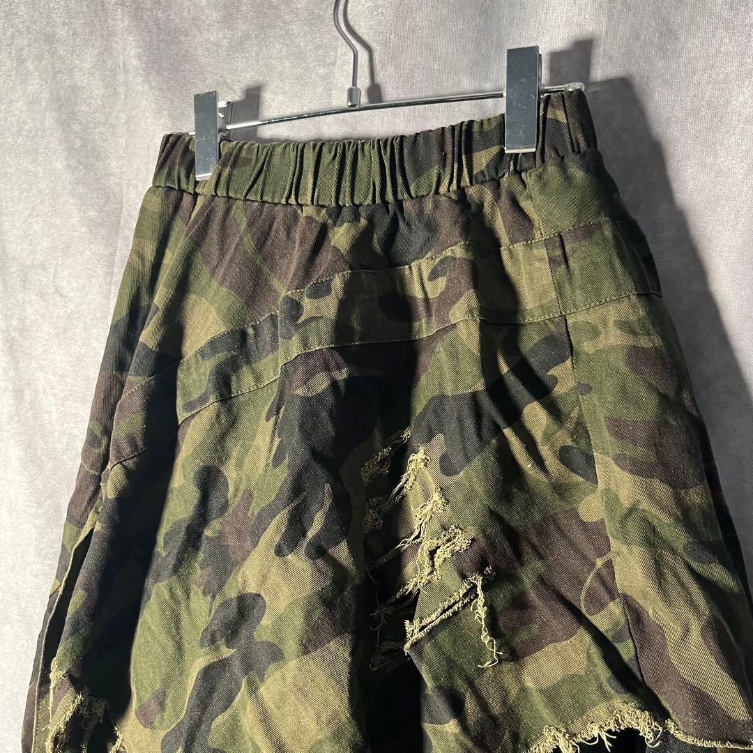 【早い者勝ち】y2k グランジ チュール付き ミリタリースカート