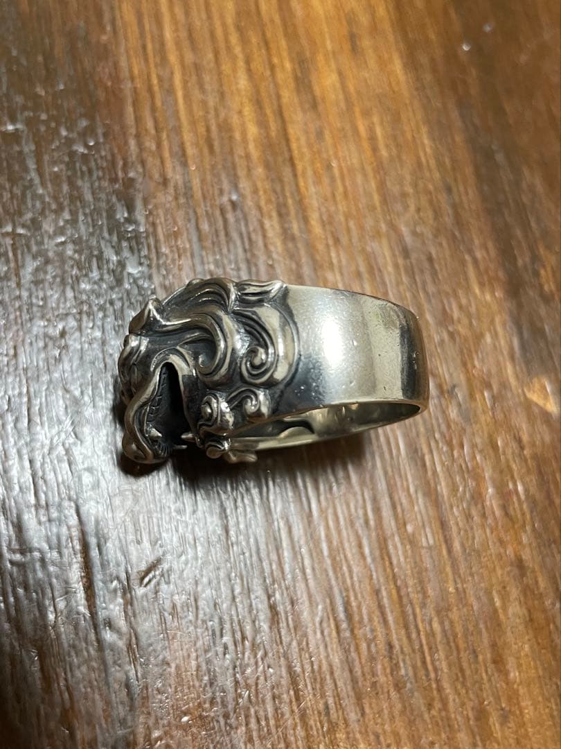 かすう工房　獅子リング　おおよそ25号
