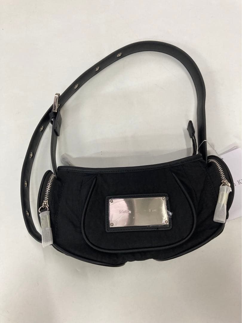 Matin kim ナイロンショルダーバッグ 黒