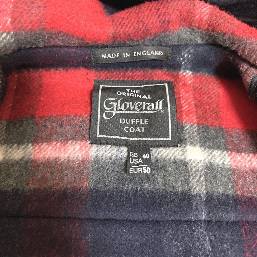 英国製Gloverall グローバーオール　 L ダッフルロングコート ネイビー