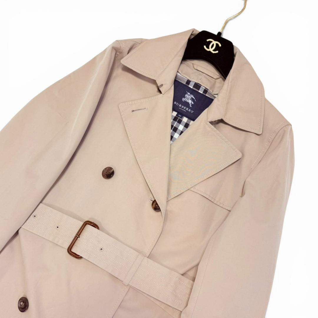 BURBERRY LONDON 腰ベルト コットン ノバチェック　トレンチコート