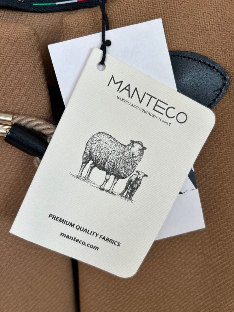 ZARA キャメル ケープコート Manteco S