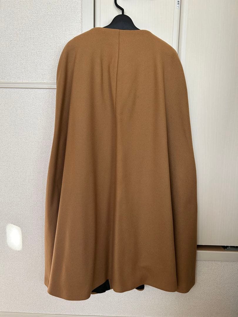 ZARA キャメル ケープコート Manteco S