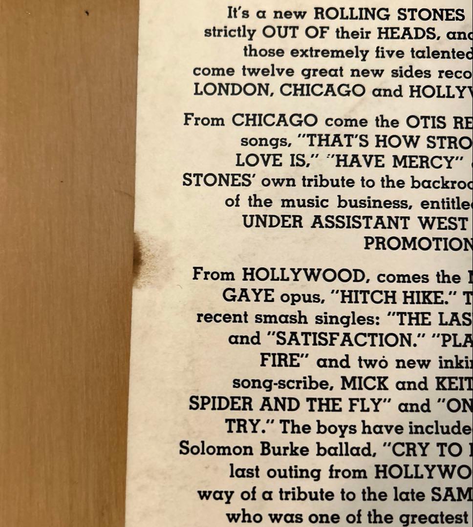 【超レア】見本盤LP 帯付ローリングストーンズ Out of Our Heads