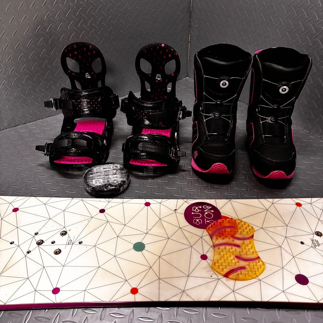 【レディース】Burton GENIE 145cm BOAブーツ付き 3点セット