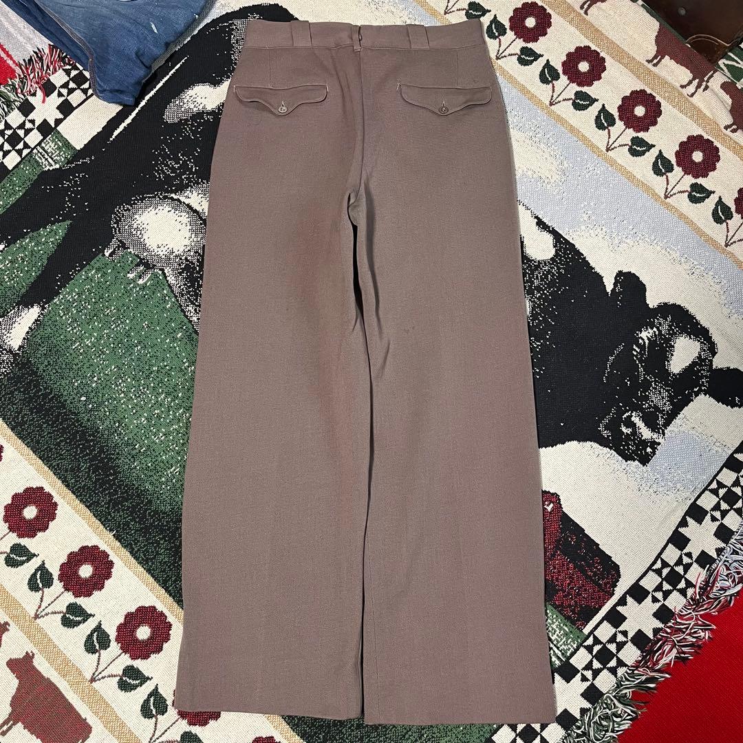 め*ん様 40s 50s ウィップコード ヴィンテージ ワークパンツ レーヨン