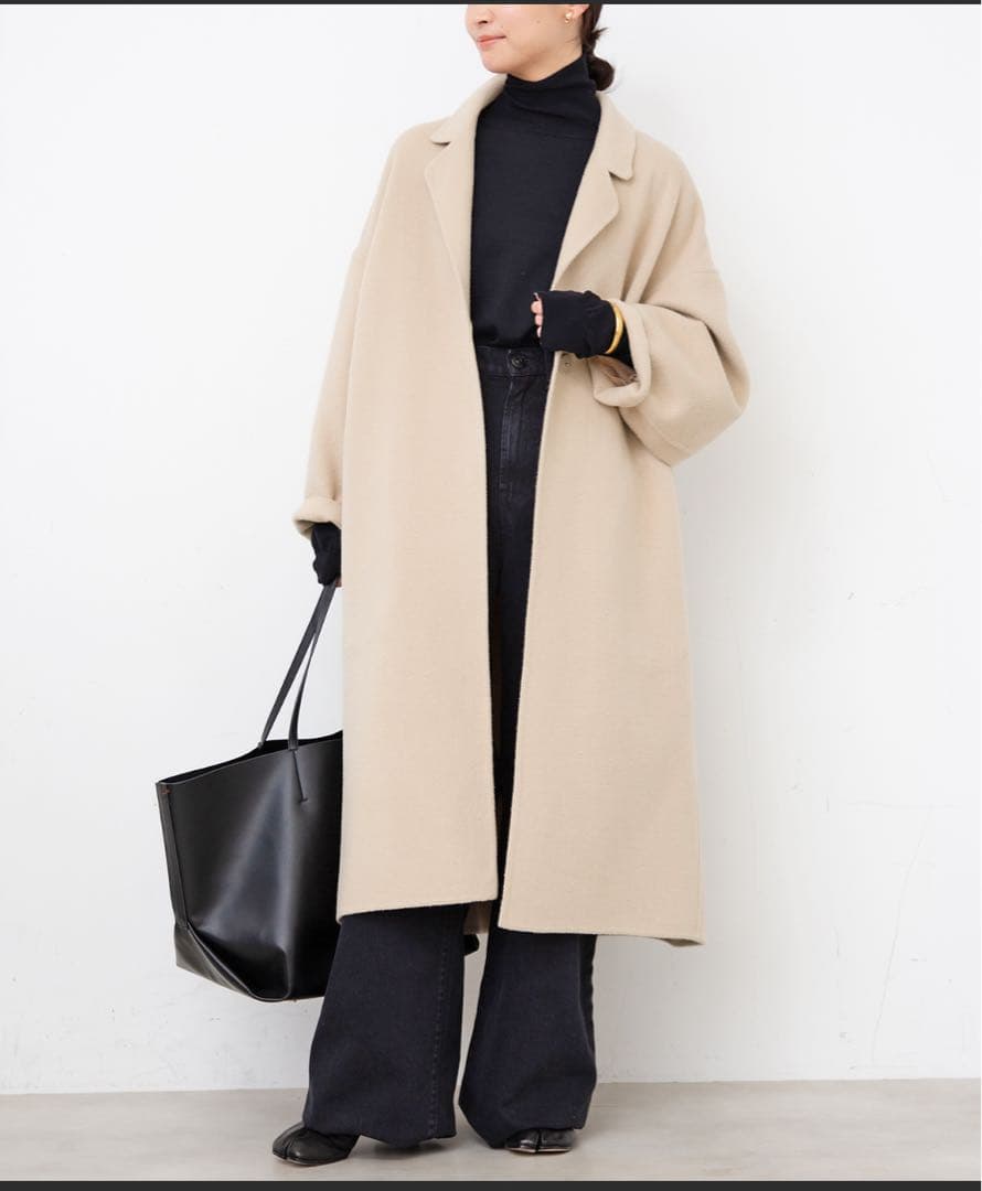 極美品・人気色2024AW【ドゥーズィエムクラス】ウールアンゴラリバーコート