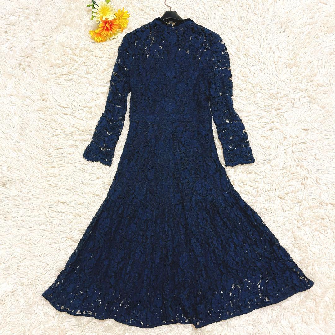 美品✨セルフォード ボウタイワンピース 総レース ロング丈 石原さとみ