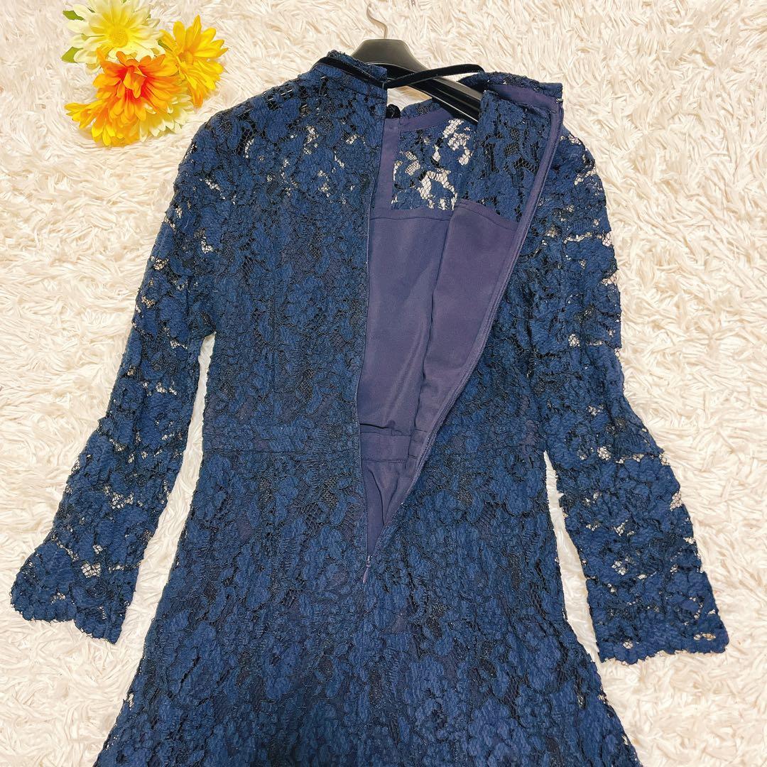 美品✨セルフォード ボウタイワンピース 総レース ロング丈 石原さとみ