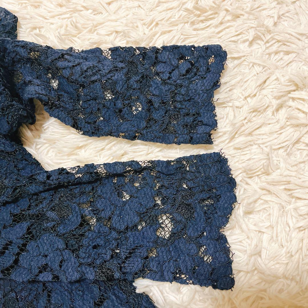 美品✨セルフォード ボウタイワンピース 総レース ロング丈 石原さとみ