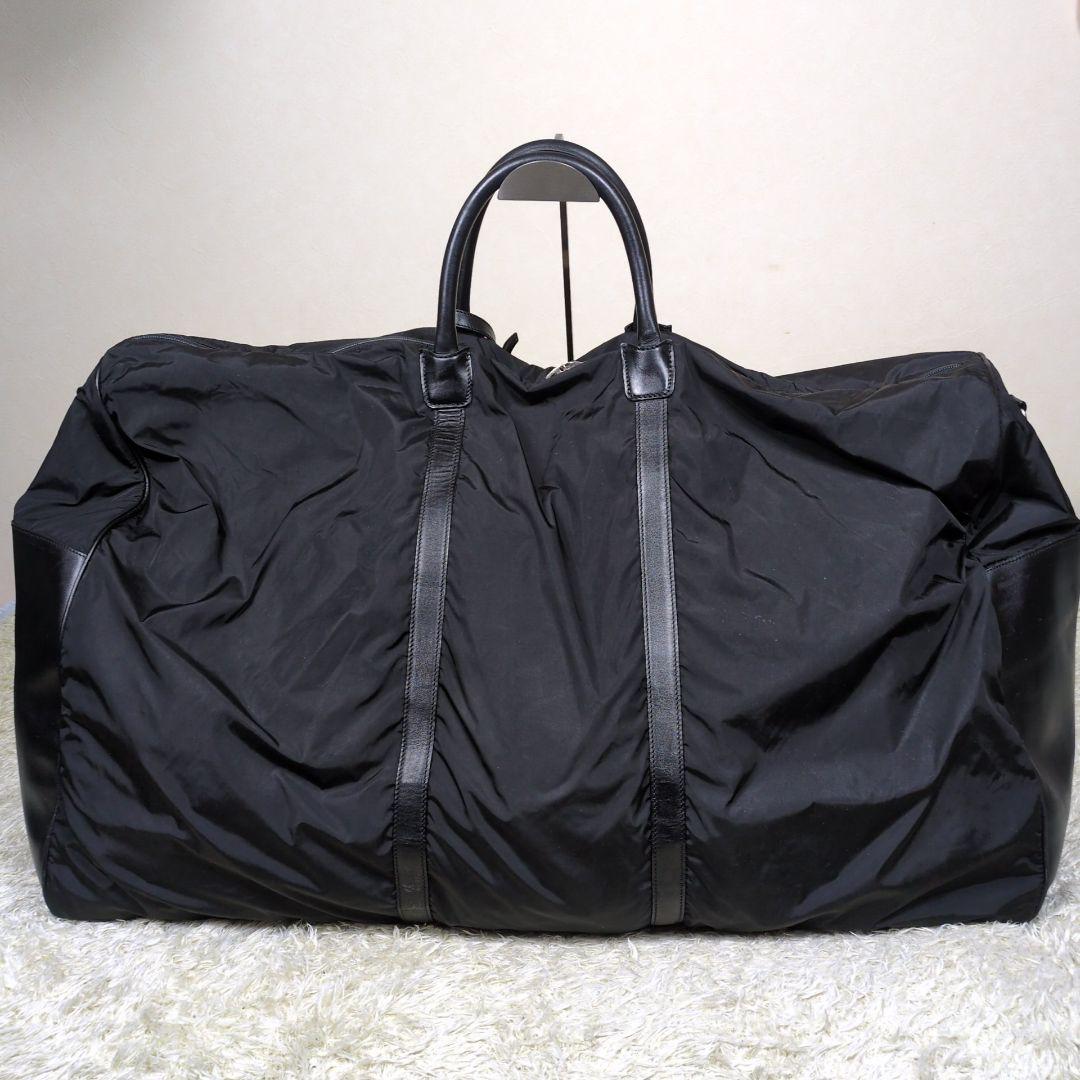 ジョルジオアルマーニ ボストンバッグ 2way 大容量 ナイロン ブラック