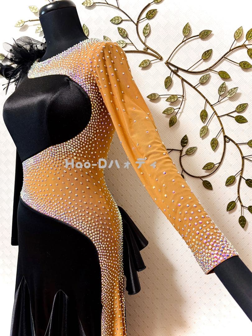 新品★ドレス★ルンバ★タンゴ★スムース★社交ダンス★競技会★パーティー★光沢