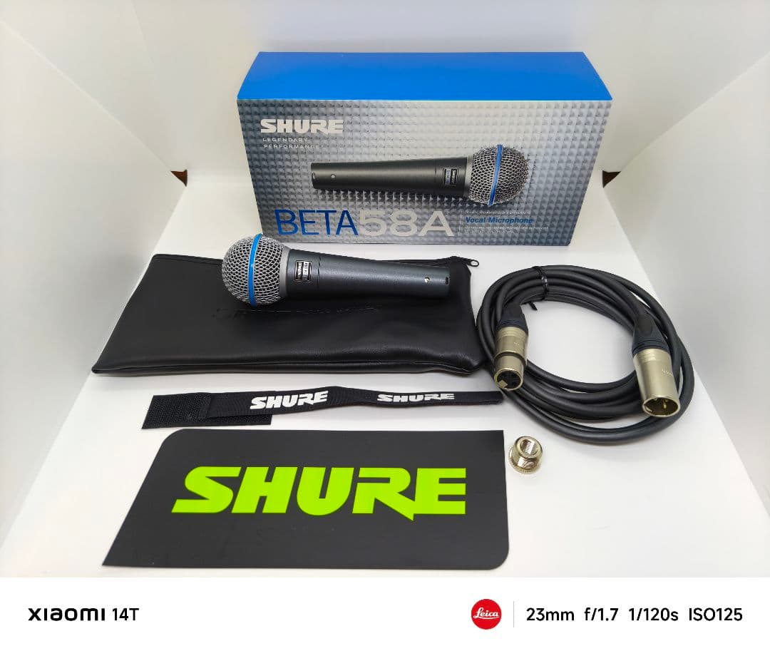 【ほぼ未使用品】SHURE BETA 58Aダイナミックマイク 正規品 プロ仕様