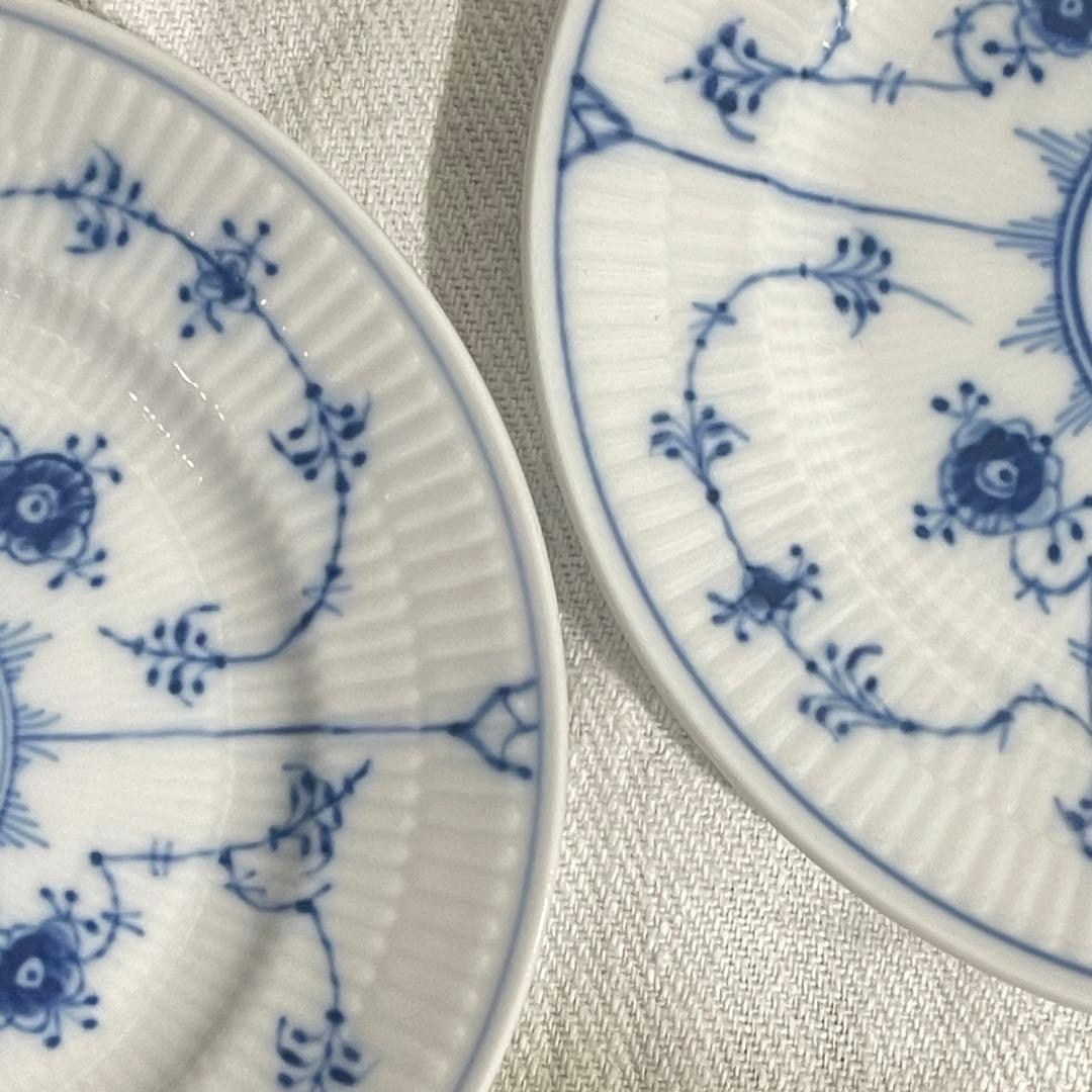 ロイヤルコペンハーゲン　ブルーフルーテッドプレイン　17cm 2枚