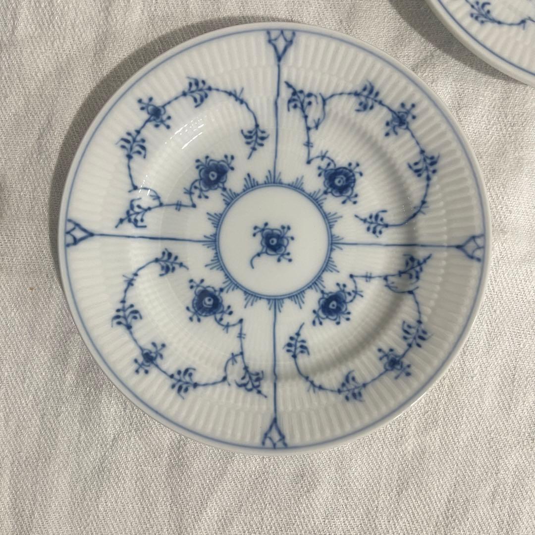 ロイヤルコペンハーゲン　ブルーフルーテッドプレイン　17cm 2枚