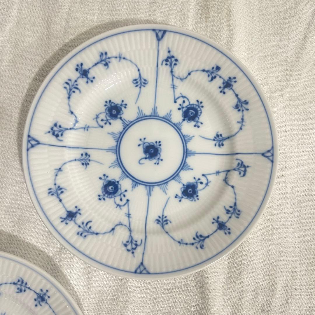 ロイヤルコペンハーゲン　ブルーフルーテッドプレイン　17cm 2枚