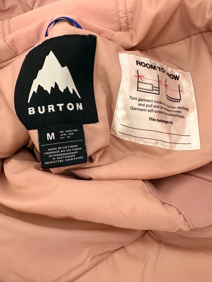 バートン　キッズ　ウエア　スノーボード　スキー　ビブ　140 女の子