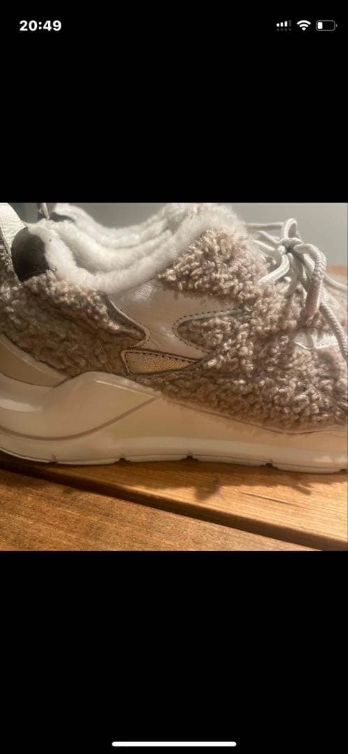 D.A.T.E デイト39600円フーガ⭐︎テディ素材スニーカーTEDDYファー